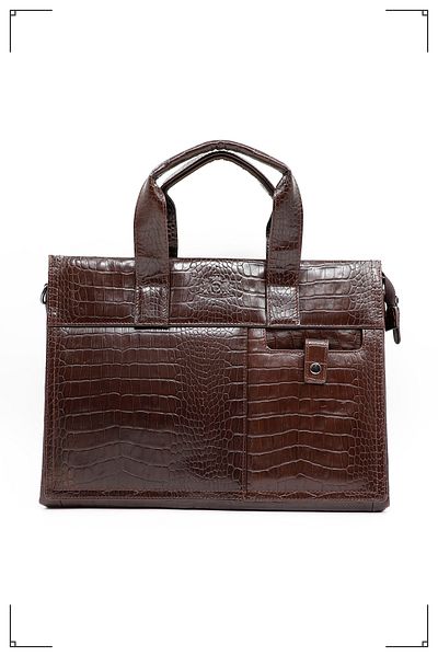 Derimo Leather حقيبة كمبيوتر محمول وحقيبة من الجلد الطبيعي