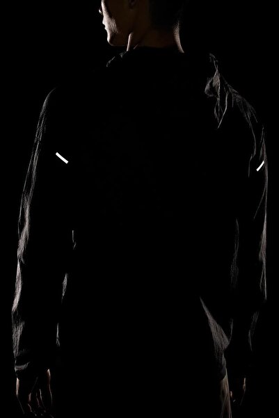 Nike Essential Running Jacket Reflective Συσκευασμένο Ανδρικό Μπουφάν Μαύρο