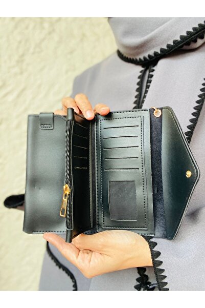 Çanta Trend Yumuşak Suni Deri Telefon,  Kredi Kartı Bozuk ve Kağıt  Para Bölm...