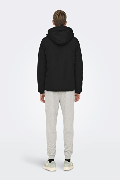 Only & Sons Onsjayden Schwarze Kapuzenjacke - Otw Vd 22025214