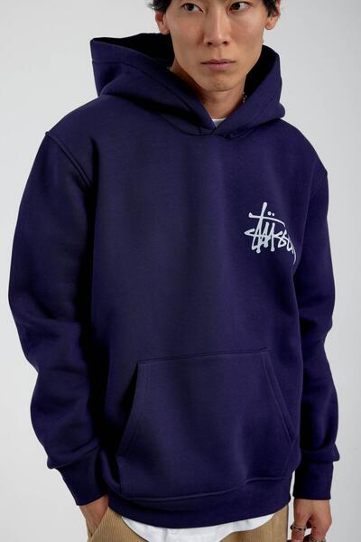 NOMARC Світло-синій світшот з капюшоном і написом «Graffiti»