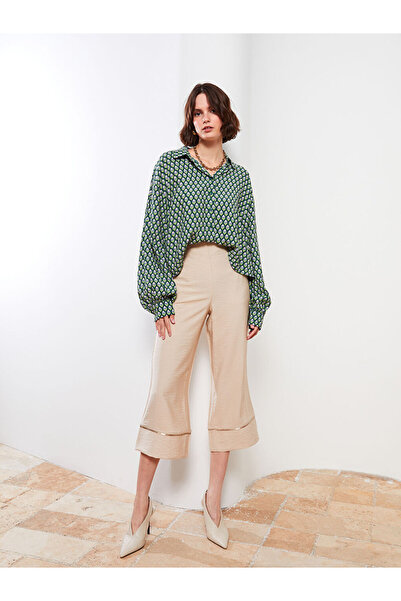 LC Waikiki Γυναικείο ίσιο κάπρι με ψηλή μέση και κανονική εφαρμογή