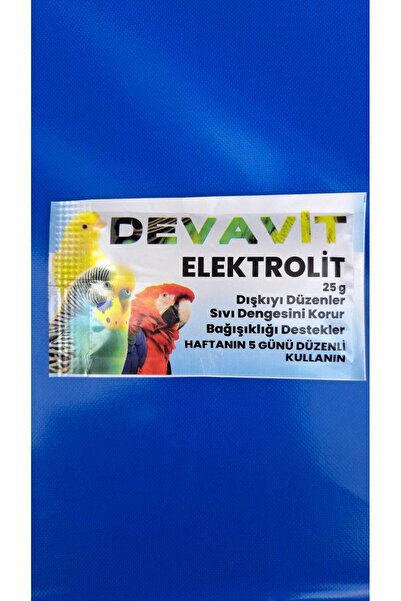devavit Muhabbet kuşu, papağan, Elektrolit takviyesi 25 gr