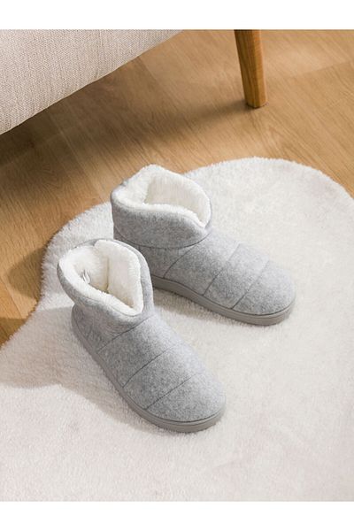 LC Waikiki Γυναικείες μπότες για το σπίτι LCW STEPS βελούδινα