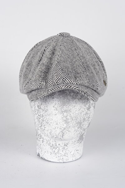 mercantoptan Kışlık 8 Yünlü Parca Balık Sırtı Model Peaky Blinders  Kasket Şapka