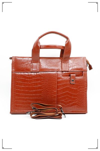 Derimo Leather حقيبة كمبيوتر محمول وحقيبة من الجلد الطبيعي