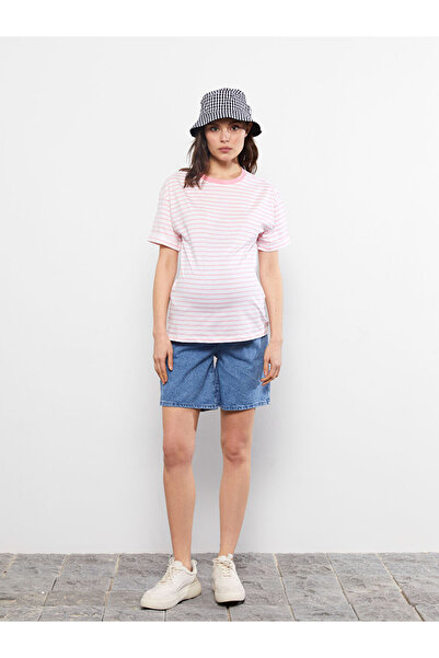 LC Waikiki Těhotné šortky RoDeo Jean - s břišním panelem a rovným detailem kapsy