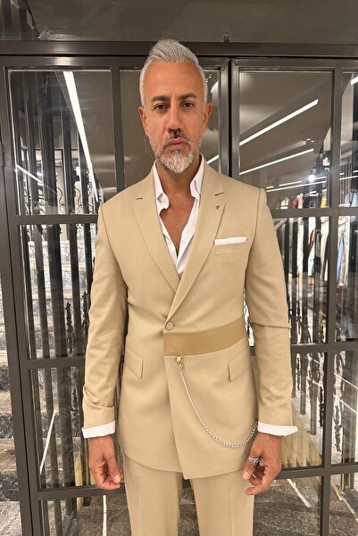 Fc Plus BELİ SATENLİ ZİNCİRLİ TAKIM ELBİSE