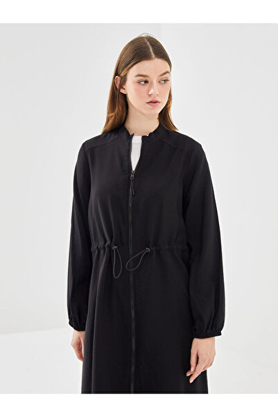 LC Waikiki Black Stand Collar Women's Tunic