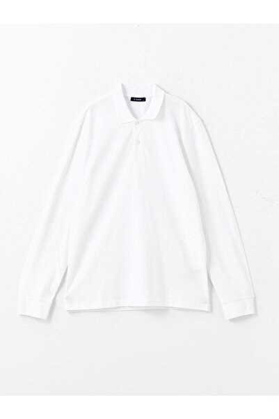 LC Waikiki LCWAIKIKI Classic Polo Yaka Uzun Kollu Pike Erkek Tişört