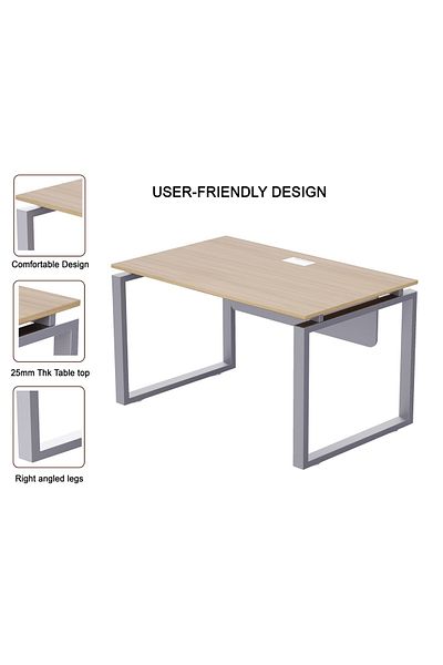 Mahmayi Carre 5112 Modern Workstation without Drawer Computer Desk Coco Bolo Ideal for Home