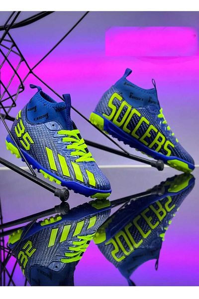 AlbiShoes Παιδικά εφηβικά ανδρικά παπούτσια ποδοσφαίρου F35 χωρίς δόντια Turf Soccer Cleats για αγόρια (27-44)