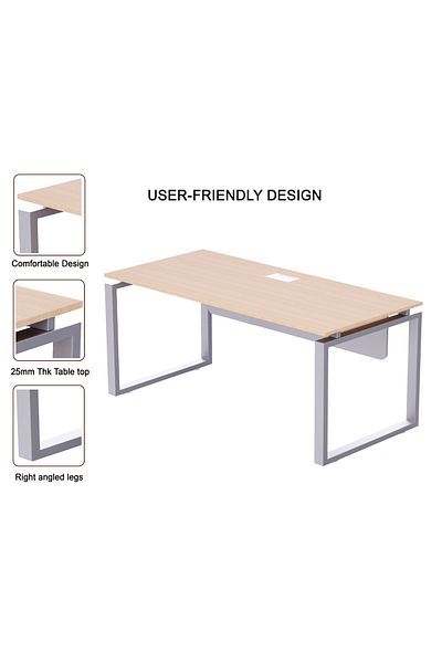 Mahmayi Carre 5116 Oak Modern Workstation Without Drawer