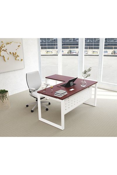 Mahmayi Vorm 136-18L Apple Cherry Modern Workstation without Drawer