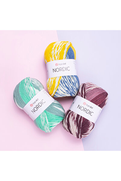 Yarnart Σχοινί πλεξίματος Nordic Marbled Hand 660