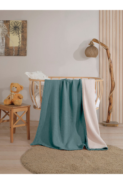 destinyhometex %100 Pamuk 4 Kat Muslin 100x120 Cm Bebek Yatak/kundak Örtüsü
