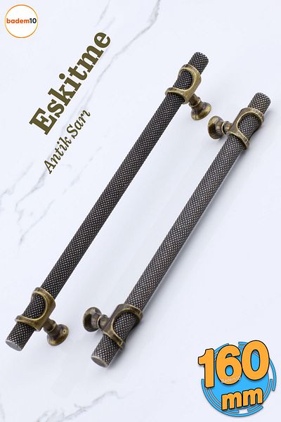 Badem10 Arsin Antique Metal Galben Antic 160 Mm Mobilier Bucătărie Sertar Dulap Mâner Dulap Mâner