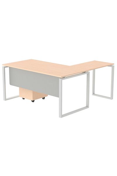 Mahmayi Carre 5114L Oak Modern Workstation