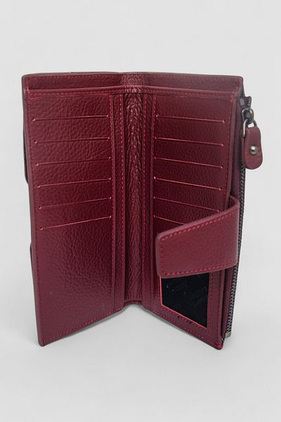 Lederax Genuine Leather Phone Compartment Portfolio Card Holder Long Wallet Ld513