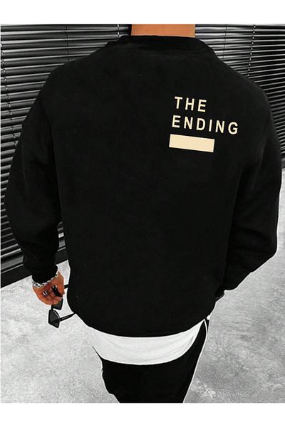 Revasser Unisex Men'S/Women's the Ending Custom Color Oversize Crew Neck Cotton Sweatshirt