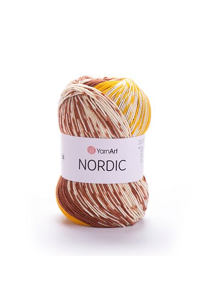 Yarnart Nordic - Μαρμάρινο Χέρι Πλεκτό Νήμα Ebruli-656