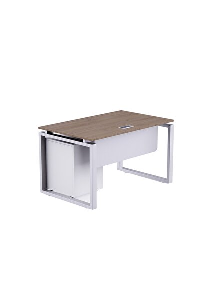 Mahmayi Carre 5112 Modern Workstation with Drawer  Desk Truffle Davos Oak Ideal for Home