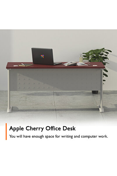 Mahmayi Stazion 1260 Modern Office Desk Apple Cherry