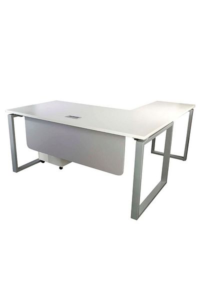Mahmayi Carre 5116L White Modern Workstation