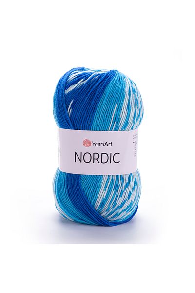 Yarnart Ață de tricotat manual marmorată nordică Ebruli-652