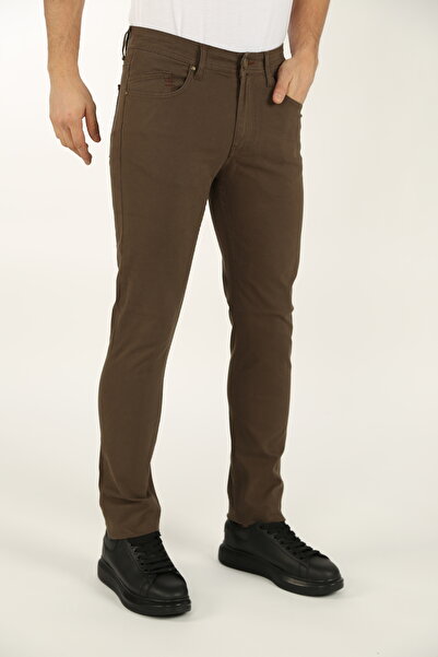 DAKSEL Men's 5 Pocket Classic Skinny Mink Jeans