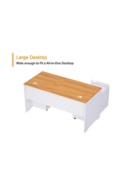 Mahmayi Zelda 246-16L Contemporary Office Desk