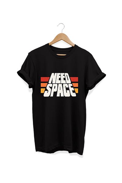 remonz Need Space Printed Oversize Crew Neck 100% βαμβακερό T-shirt - Μεγάλο μέγεθος