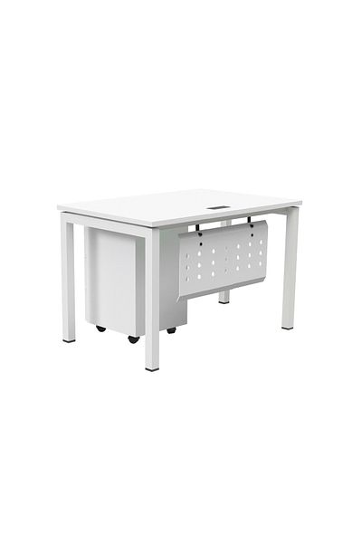 Mahmayi Figura 72-12 White Modern Workstation