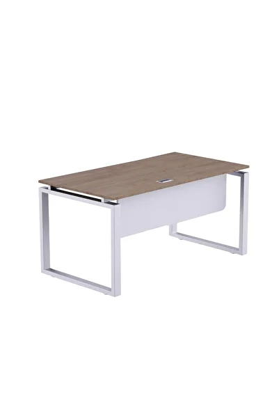 Mahmayi Carre 5114 Modern Workstation without Drawer Computer Desk Truffle Davos Oak Ideal for Home