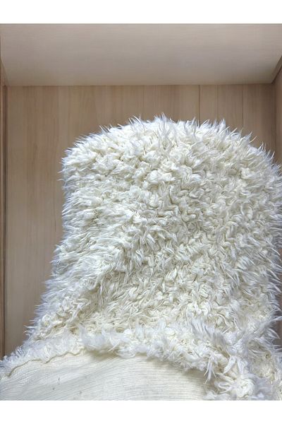 PLUSH STUDIO 100x150 cm Εισαγόμενο Cream Soft Lamb βελούδινο ύφασμα - Ελαφρύ