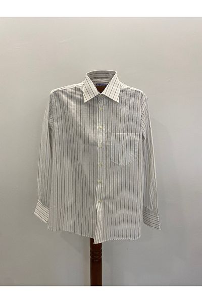 Yils LONDON ΑΝΔΡΙΚΟ ΠΟΥΚΑΜΙΣΟ ΜΕ ΣΧΕΔΙΟ ΚΑΙ ΡΙΓΕΣ 100% ΒΑΜΒΑΚΙ