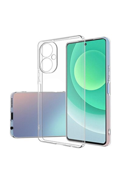 Kvy Kaviy Tecno Camon 19 Pro Kamera Korumalı Şeffaf Süper Silikon Kılıf
