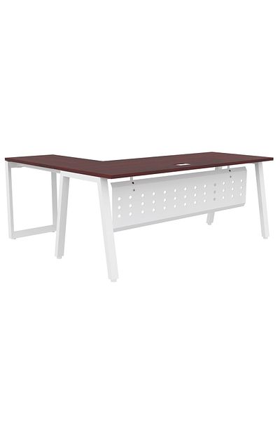 Mahmayi Bentuk 139-16L Apple Cherry Modern Workstation without drawer