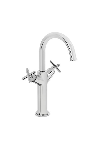 VitrA Origin Classic A42886 Çanak Lavabo Bataryası, Çift Kumandalı, Krom
