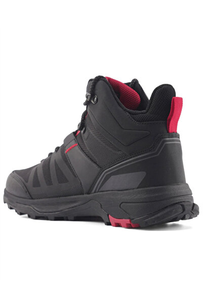 lumberjack Ανδρικές Αδιάβροχες Μαύρες-Κόκκινες Μπότες Star Hi 4Pr