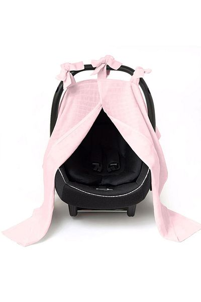 DEUX LAPINS Muslin Stroller Cover Innocent Pink Pink 0 Month
