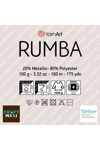 Yarnart RUMBA - Κρέμα Glitter Φόρεμα με κορδόνι - Cream-108
