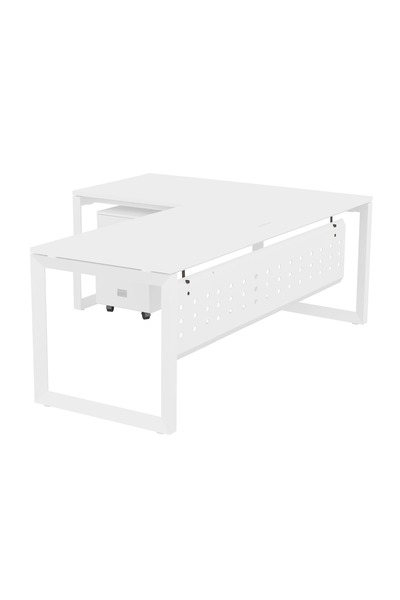 Mahmayi محطة عمل حديثة باللون الأبيض موديل 136-18L