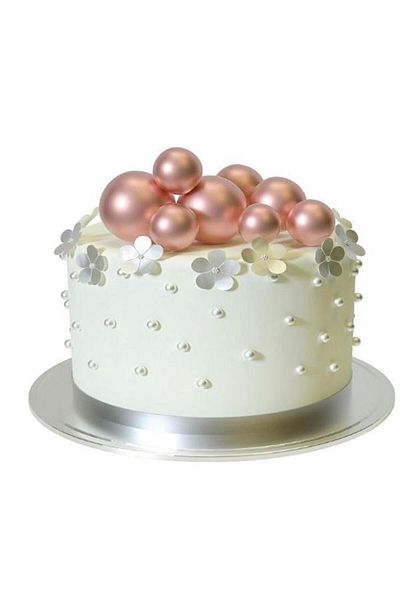 Pastaland Rose Gold Gilded Cake Decoration Ball