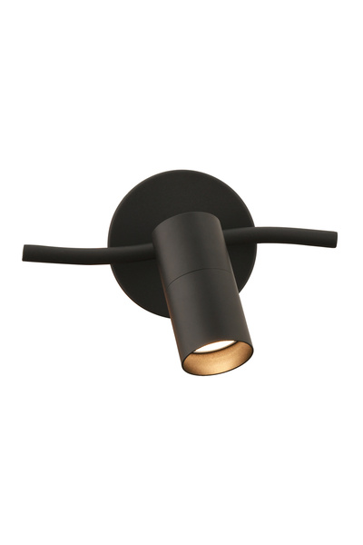 Apliqa Dusan Black Single Modern Wall Lamp Spotlight