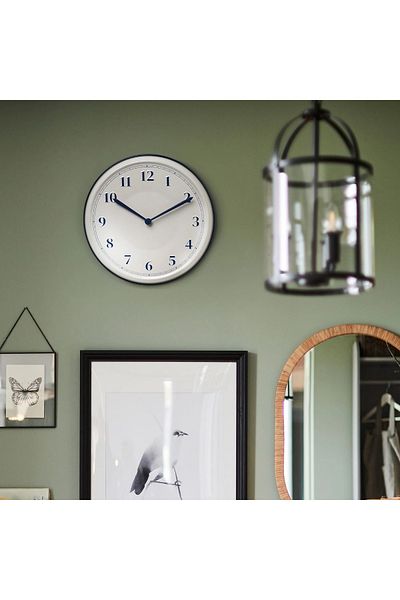 IKEA Lotr ® " Sykomorlönn Wall Clock, White-Blue, 30 cm