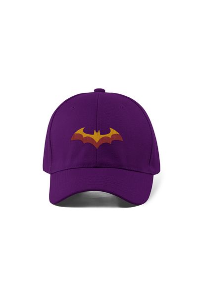 QUATEX Batsman Embroidered Purple Sports Unisex Hat A+ Quality Product