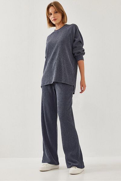 Bianco Lucci Women's Elastic Waist Double Bottom Top Suit 36385 60251970