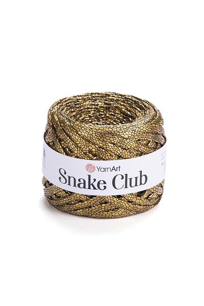Yarnart SNAKE CLUB - ΧΕΙΡΟΠΟΙΗΤΟ ΠΛΕΚΤΟ ΧΡΥΣΟ ΣΧΟΙΝΙ-5104