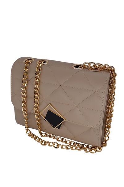 HFKY Geantă de umăr pentru femei Mink Box Model Chain Strap RY328